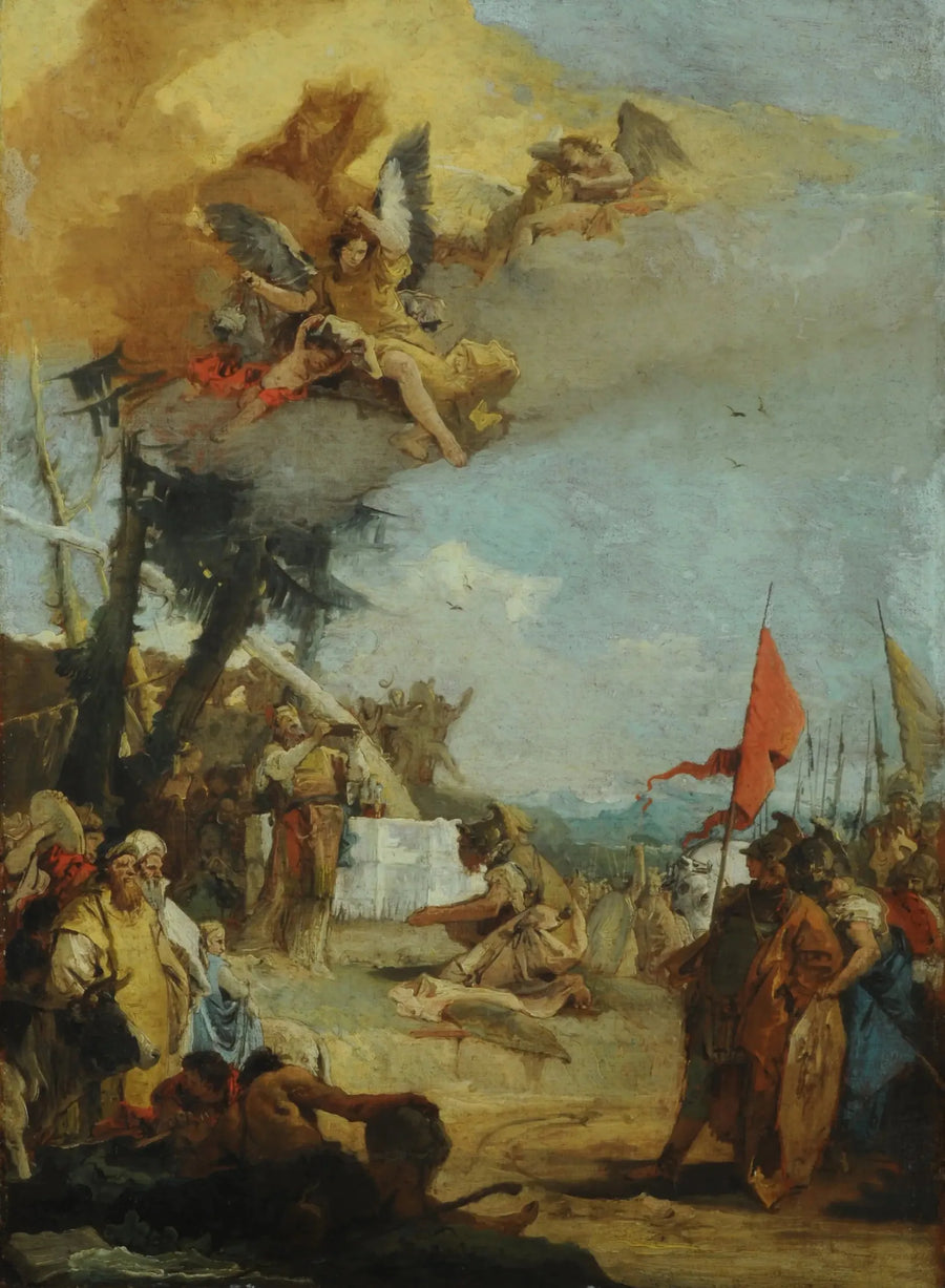 멜키세덱의 희생 제사 - 지오반니 바티스타 티에폴로

Source:
Sacrifice de Melchisédek - Giovanni Battista Tiepolo