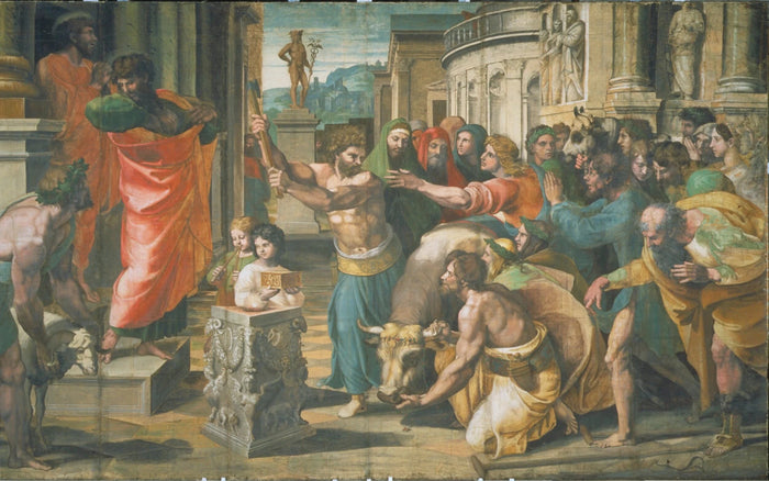 리스트라에서의 희생, 1515-1516년경 - Raphaël