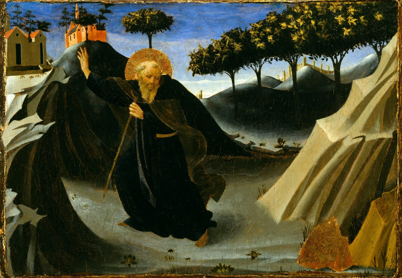성 앙투안 아베가 금빛 미사를 피하는 모습 - 프라 안젤리코

Source:
Saint Antoine Abbé évitant la messe d'or - Fra Angelico