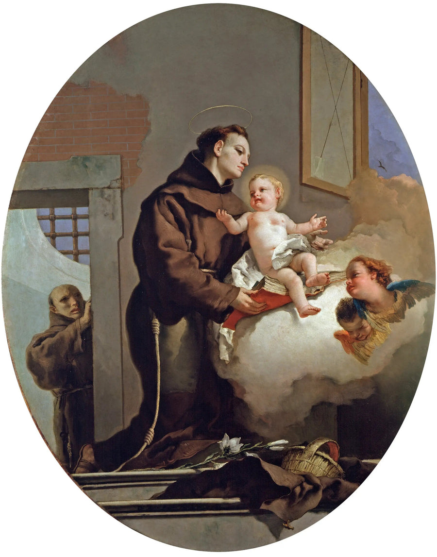 성 안토니오 데 파두에와 어린 예수님 - 조반니 바티스타 티에폴로

Source:
Saint Antoine de Padoue avec l'Enfant Jésus - Giovanni Battista Tiepolo