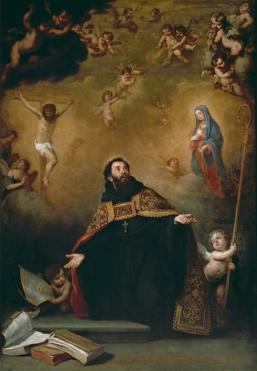 성 아우구스티누스와 그리스도 및 성모 마리아 - 바르톨로메 에스테반 무리요

Source:
Saint Augustin entre le Christ et la Vierge - Bartolomé Esteban Murillo