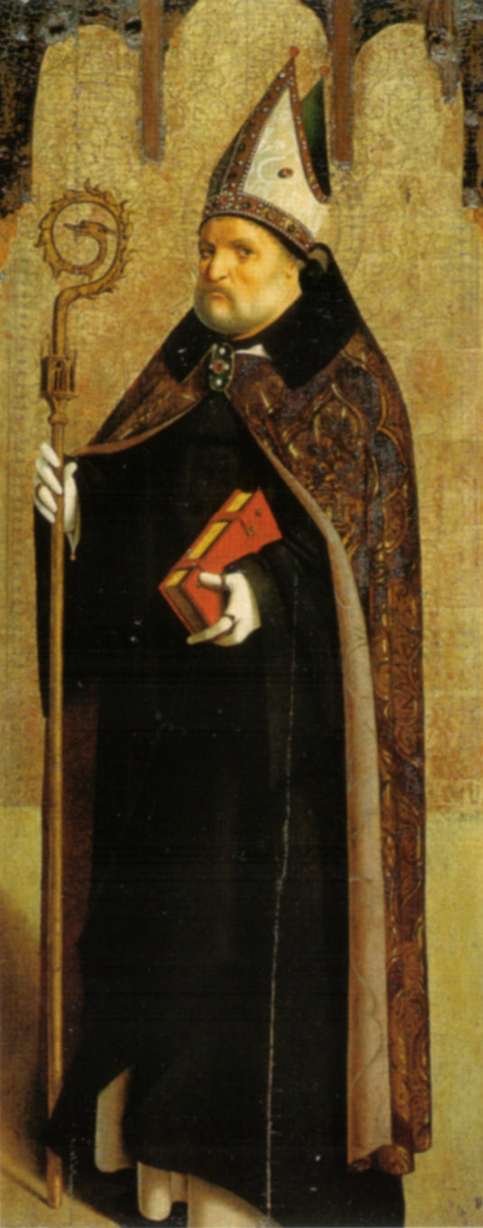 Saint Benoît - Antonello de Messine image 1 copie peinte à la main à l’huile