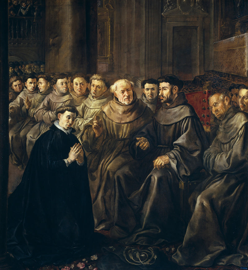 Saint Bonaventure recevant l'habit de saint François - Francisco de Herrera le Vieux