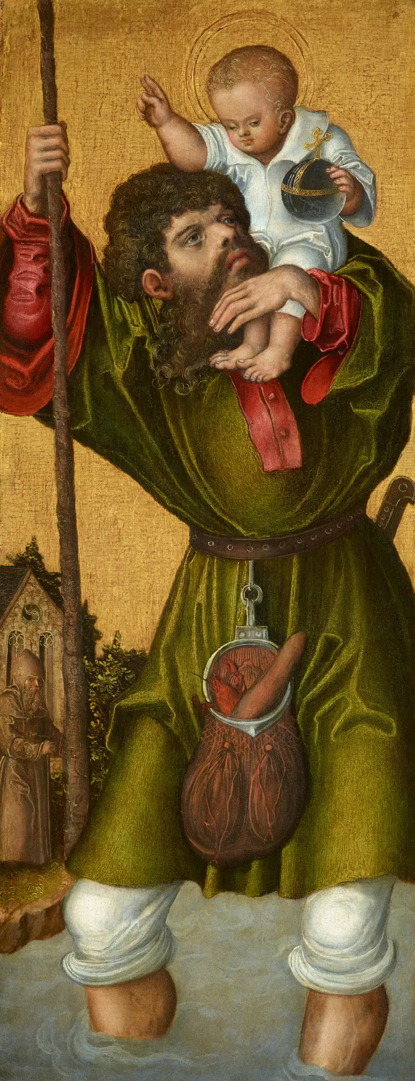 Saint Christophe - Lucas Cranach the Elder image 1 reproduction de peinture à l’huile