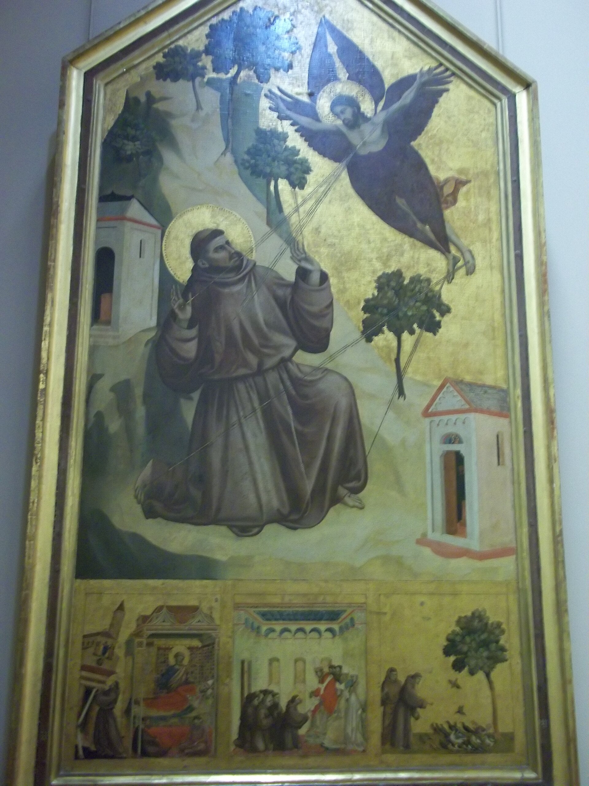 Saint François d'Assise recevant les stigmates - Giotto image 1 tableau peint à l’huile sur toile