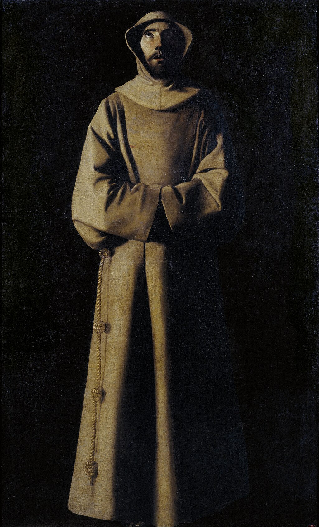 Saint François d'Assise selon la vision du pape Nicolas V - Francisco de Zurbarán image 1 tableau peint à l’huile sur toile