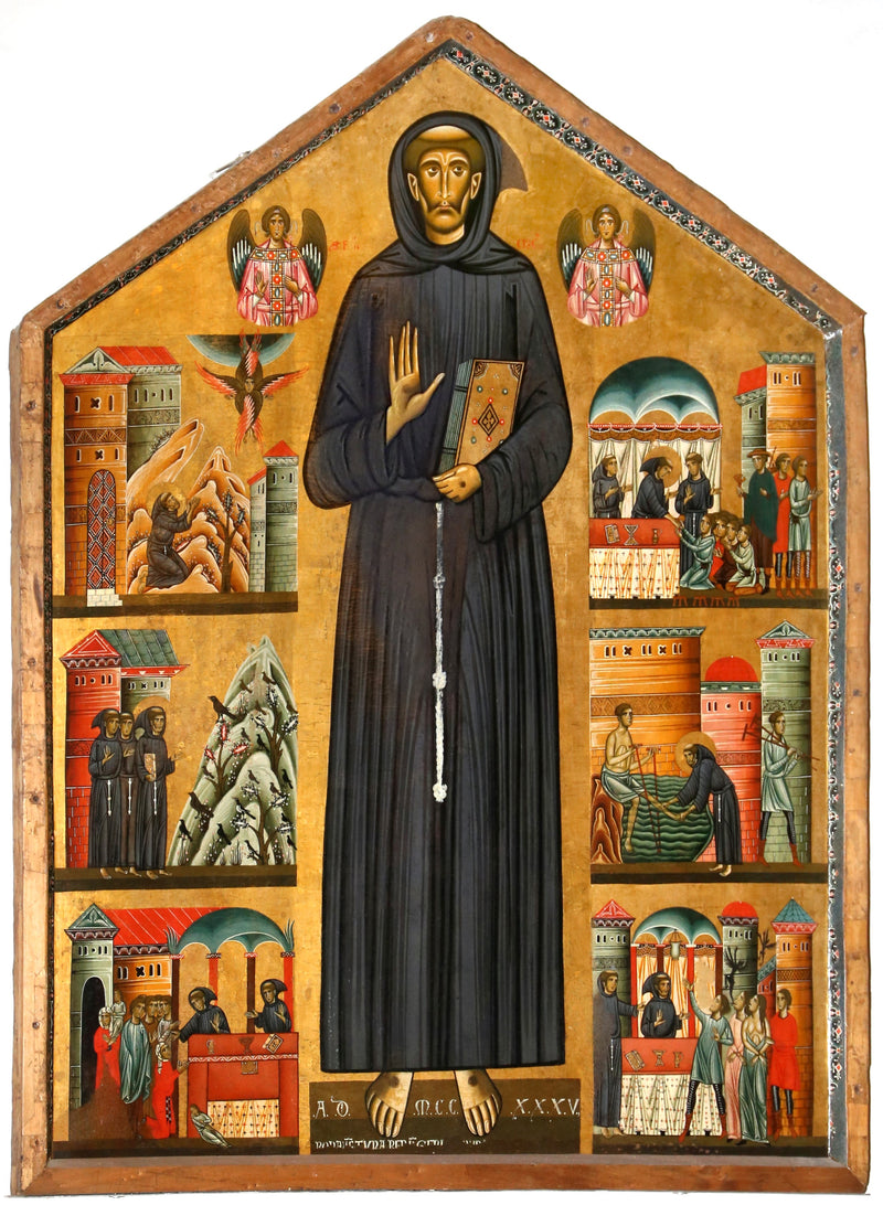 성 프란시스와 그의 삶의 여섯 장면 - 보나벤투라 베를링기에리