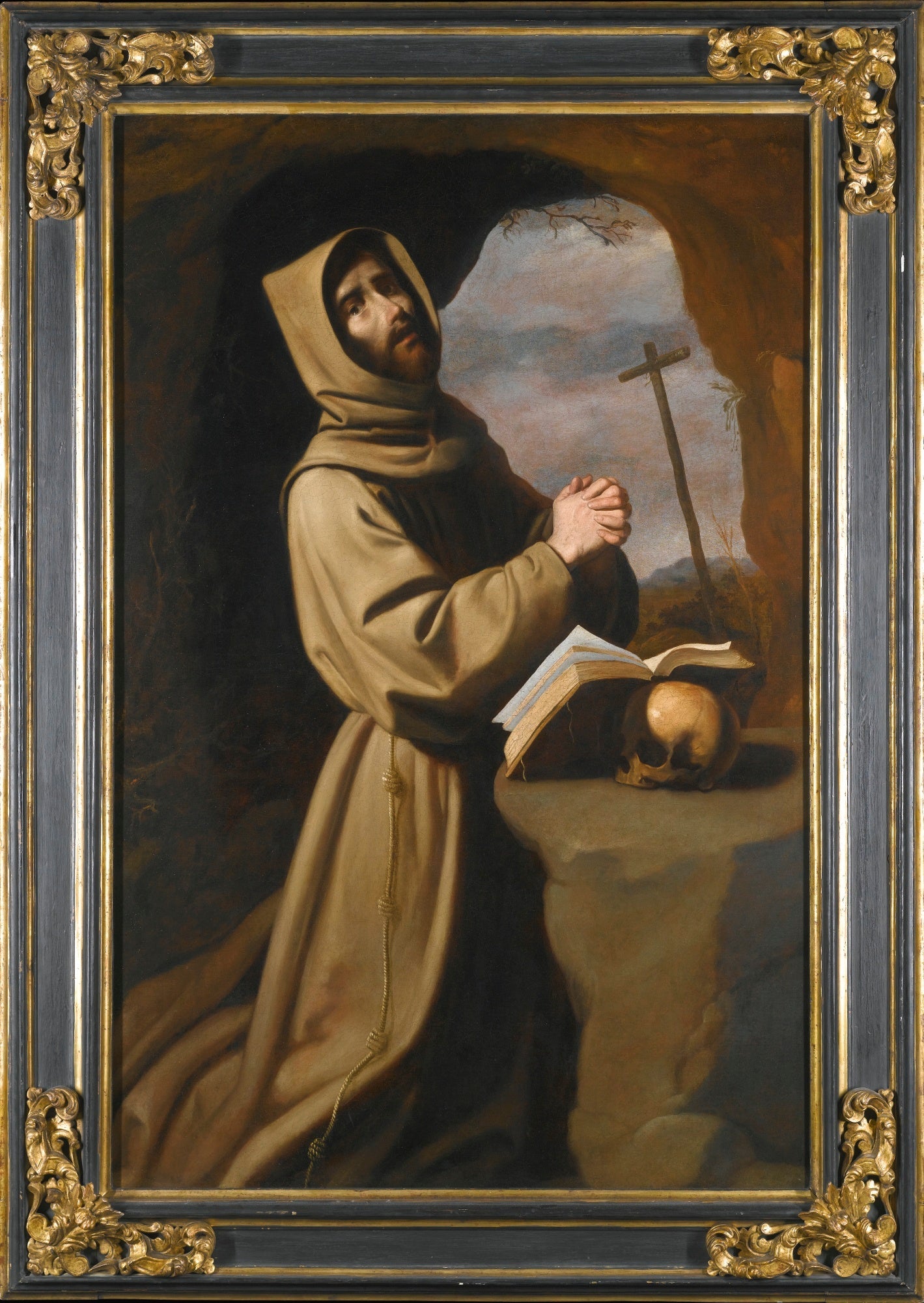 Saint François priant dans une grotte - Francisco de Zurbarán - Alpha Reproduction