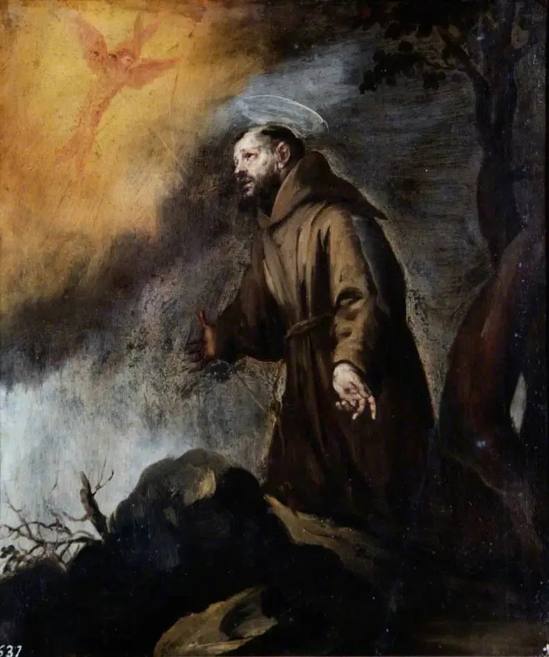 성 프란시스코가 성흔을 받는 모습 - 바르톨로메 에스테반 무리요

Source:
Saint François recevant les stigmates - Bartolomé Esteban Murillo