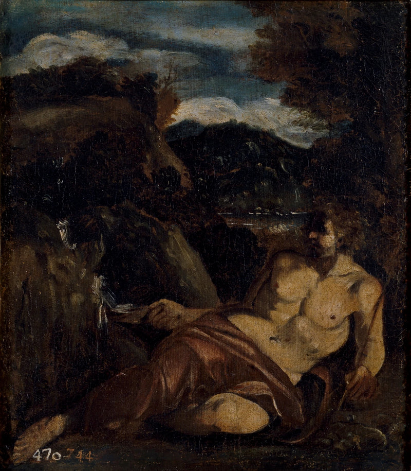 Saint Jean dans le désert - Antonio Carracci