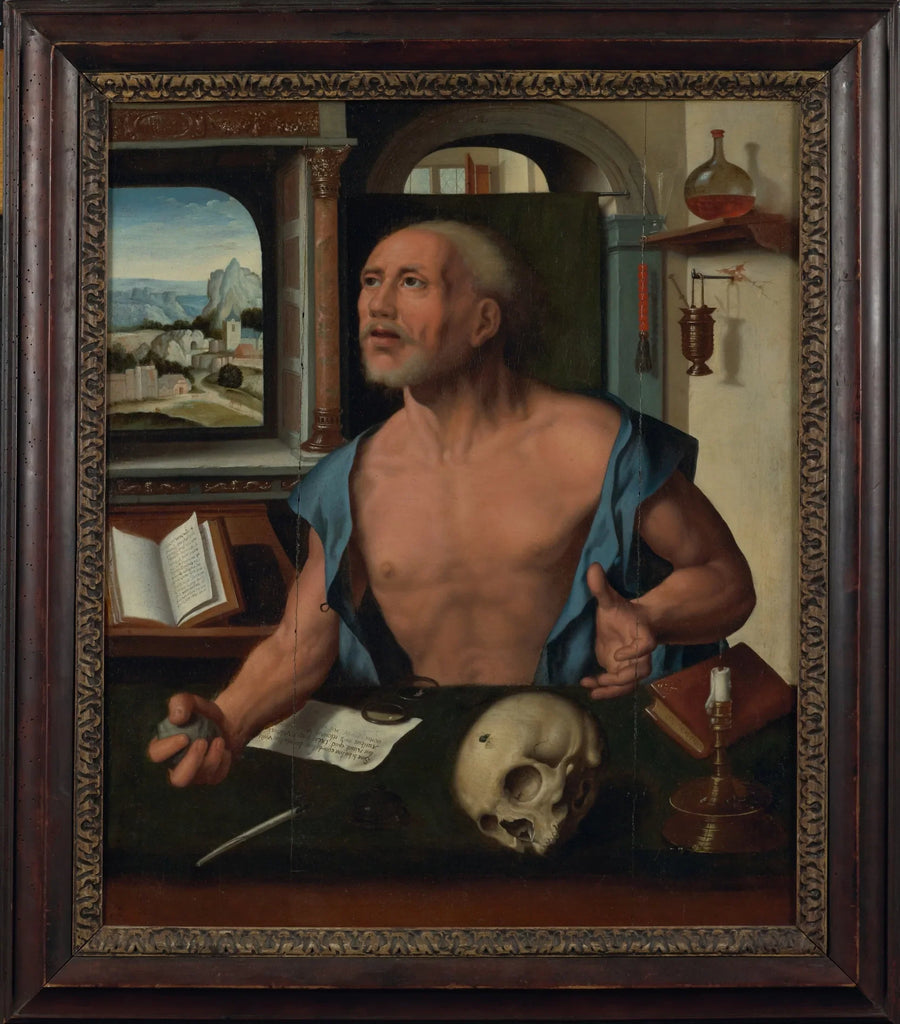 성 제롬이 그의 독방에 있는 모습 - Joos van Cleve