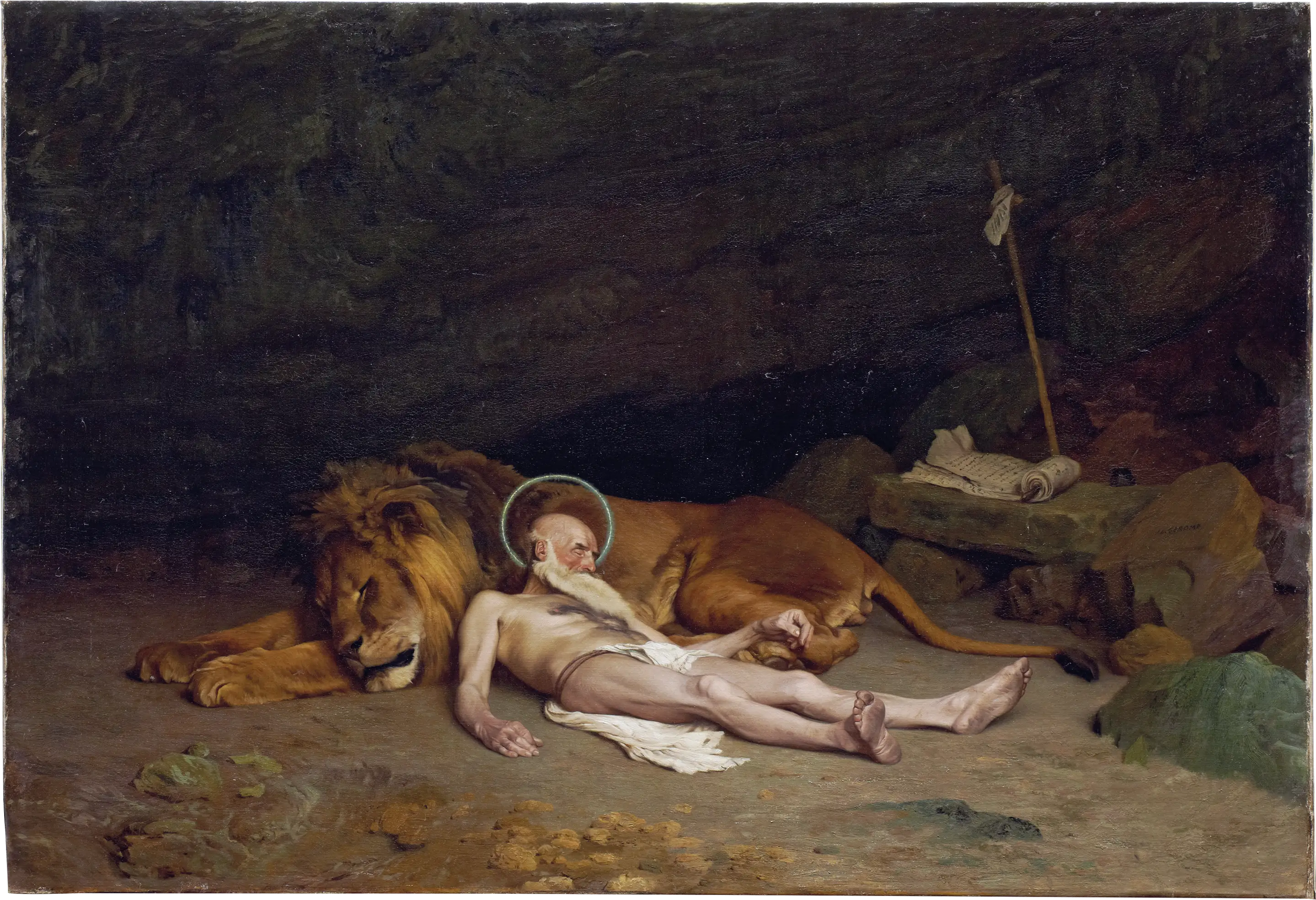 Saint Jérôme - Jean-Léon Gérôme image 1 reproduction d’œuvre d’art à l’huile