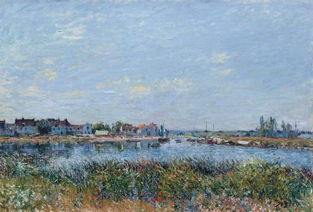 Saint-Mammès le matin - Alfred Sisley image 1 reproduction artisanale de tableau