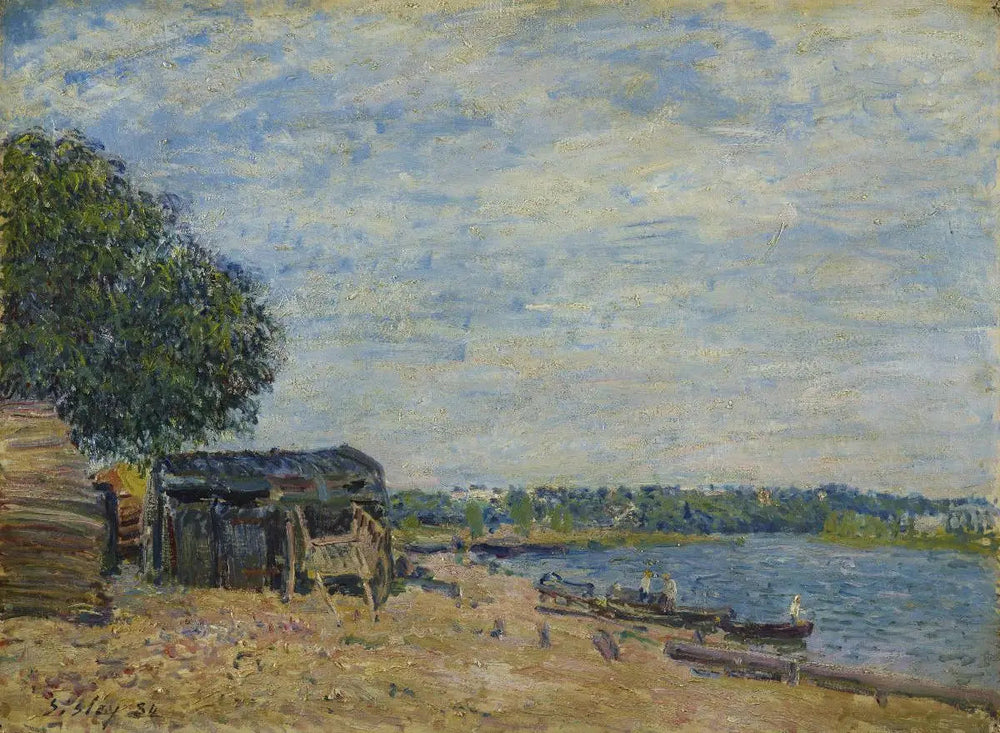 Saint-Mammès. Paysage - Alfred Sisley image 1 copie peinte à la main à l’huile