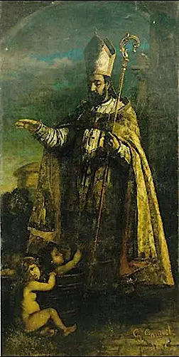 Saint Nicolas ressuscitant les petits enfants - Gustave Courbet image 1 reproduction réalisée par Alpha Reproduction