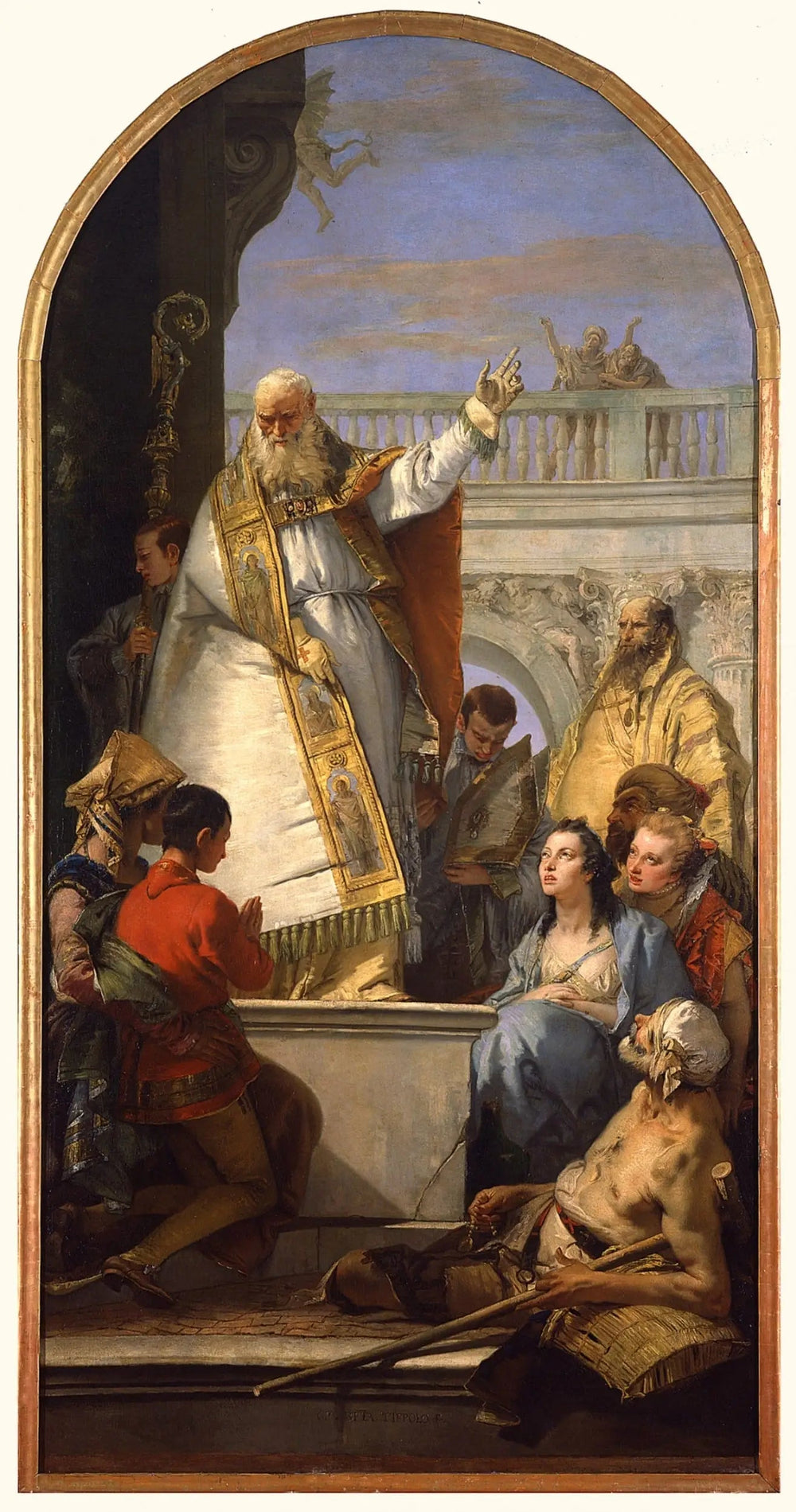 Saint Patrick, évêque d'Irlande - Giovanni Battista Tiepolo image 1 reproduction artisanale de tableau