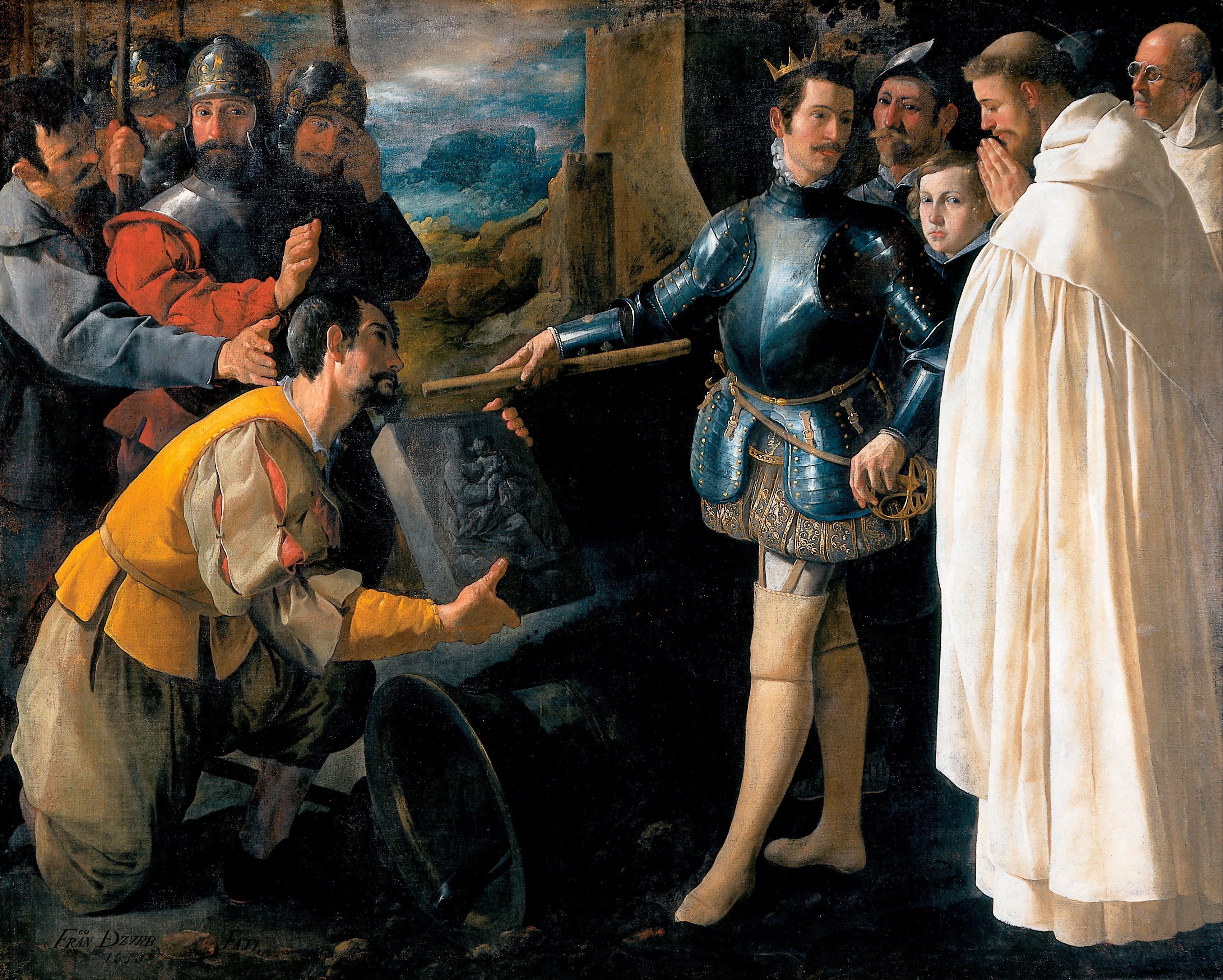 Saint Pierre Nolasco récupérant l'image de la Vierge d'El Puig - Francisco de Zurbarán image 1 reproduction artisanale de tableau