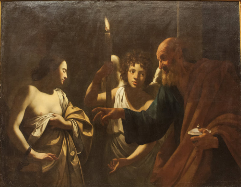 성 베드로가 감금된 성 아가타를 방문하는 모습 - 시몬 부에