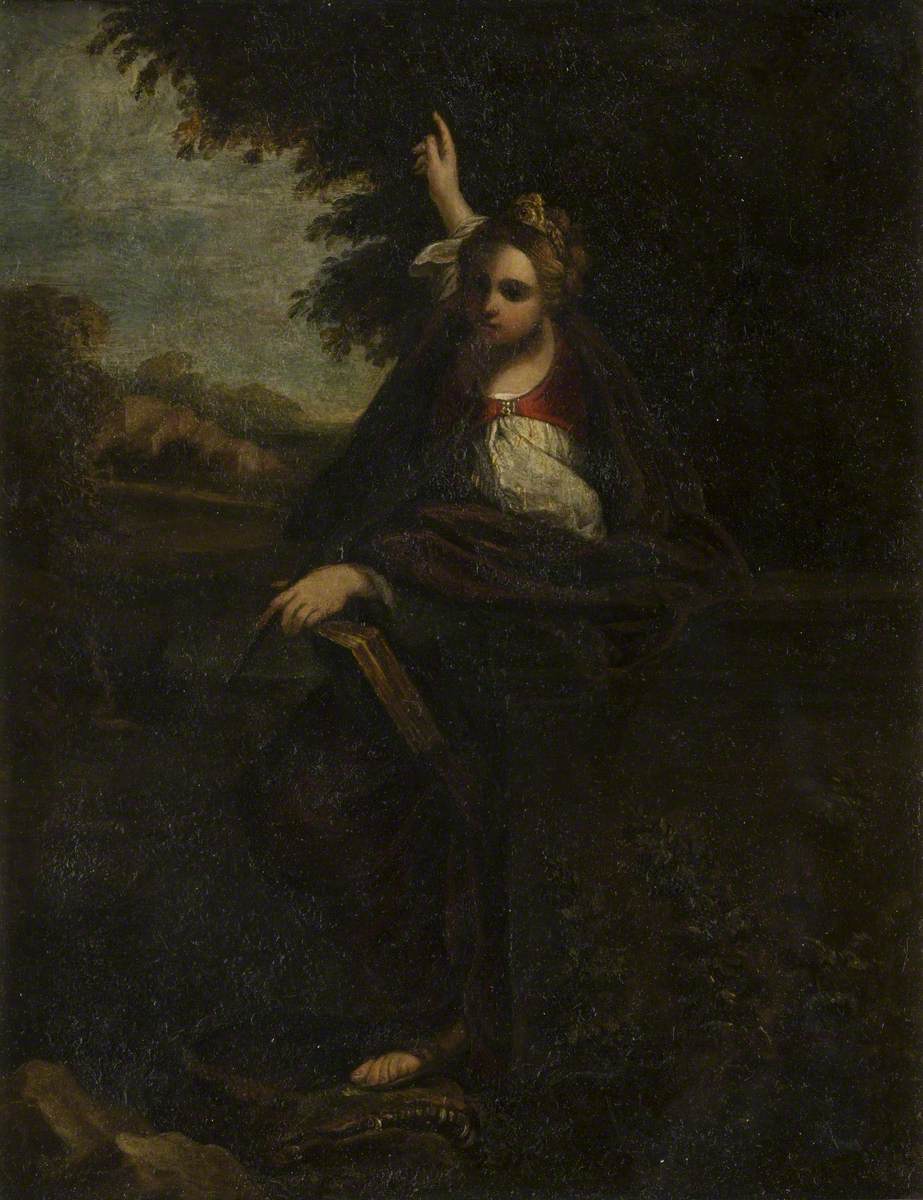 Sainte Catherine dans un paysage - Annibale Carracci image 1 reproduction réalisée par Alpha Reproduction