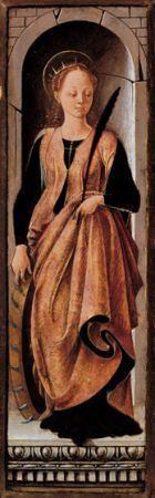 Sainte Catherine et Sainte Claire - Francesco del Cossa image 1 reproduction de peinture à l’huile