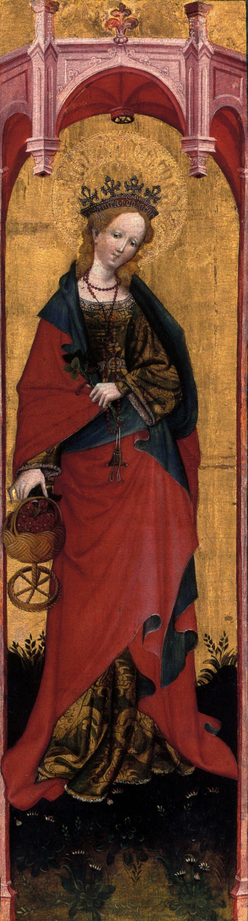 소스트 성 왈부르제 교회 성 도로테의 성인상, 성소의 날개 - 콘라드 폰 소스트