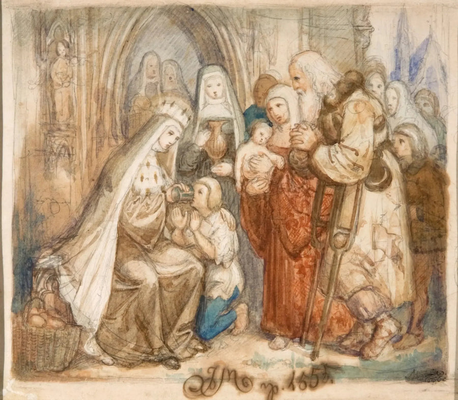 가난한 사람들 사이의 성 야드위가 - 얀 마테이코

Source:
Sainte Jadwige parmi les Pauvres - Jan Matejko