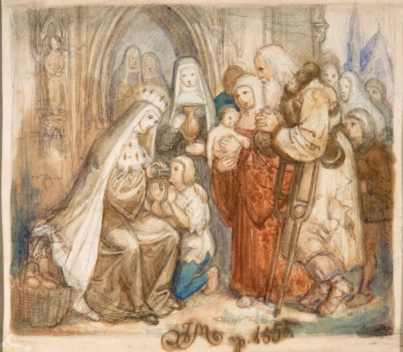 가난한 사람들 사이의 성 야드위가 - 얀 마테이코

Source:
Sainte Jadwige parmi les Pauvres - Jan Matejko