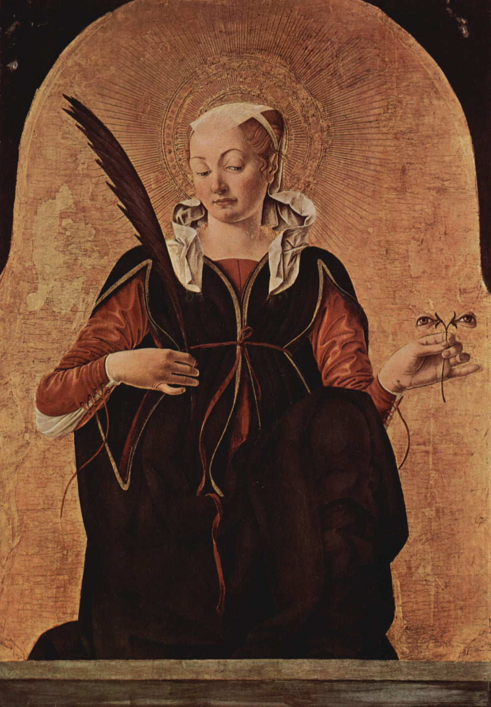 Sainte Lucie - Francesco del Cossa image 1 reproduction de peinture à l’huile