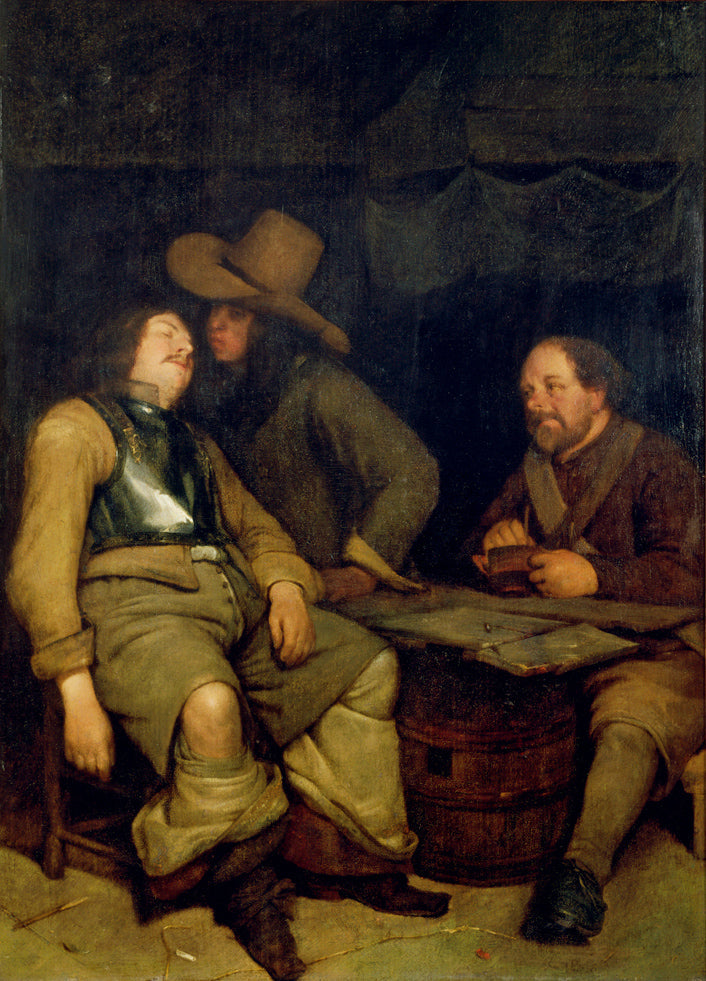 Salle de garde - Gerard ter Borch image 1 reproduction artisanale de tableau