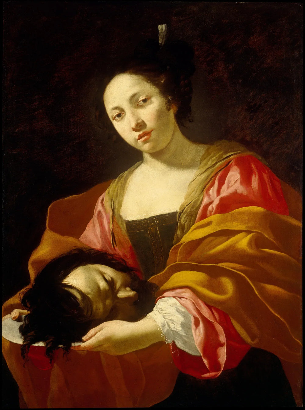 Salomé et la tête de saint Jean Baptiste - Simon Vouet image 1 reproduction artisanale de tableau
