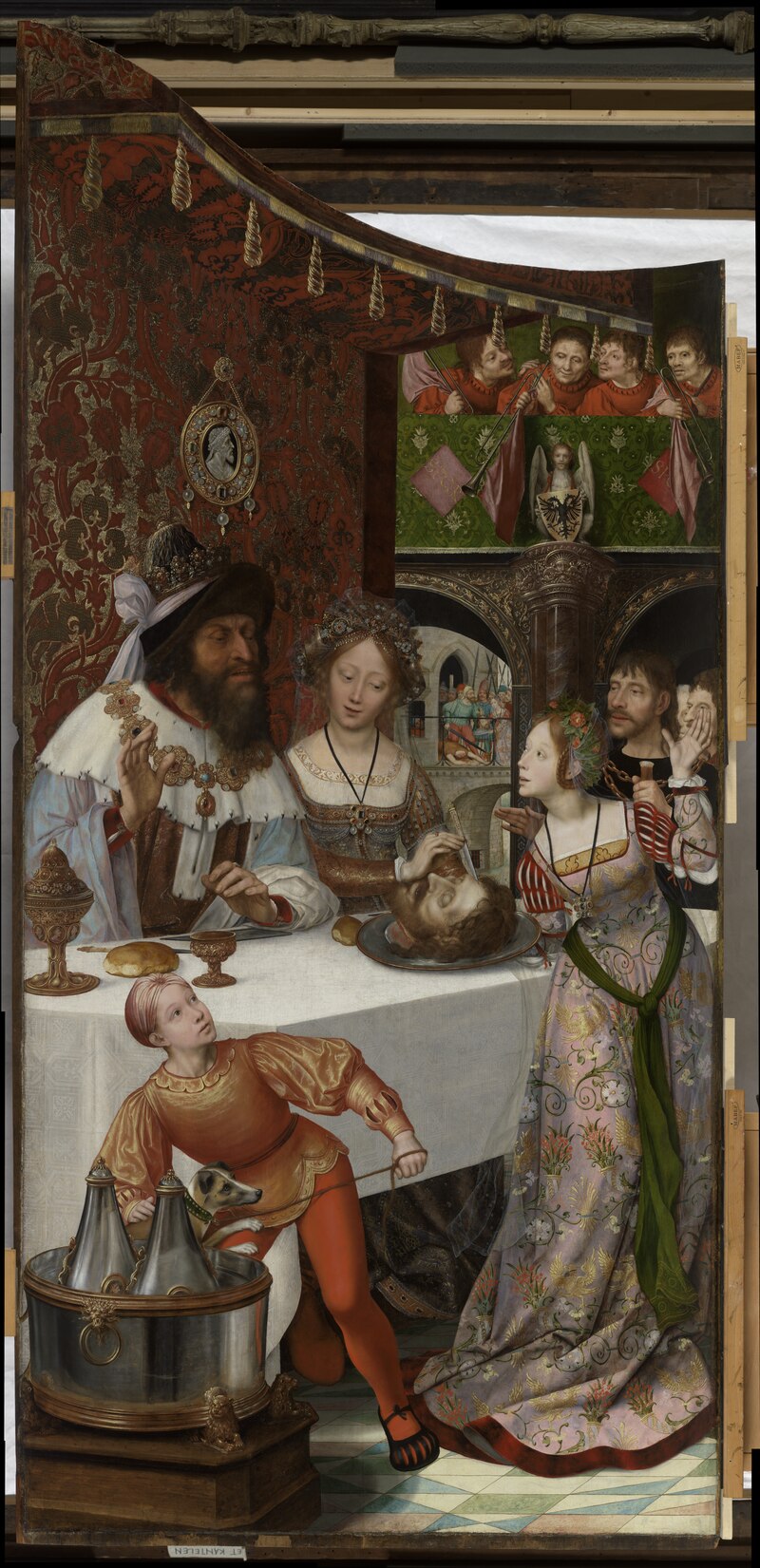 살로메는 세례자 요한의 머리를 받는다 - 퀜틴 메티스