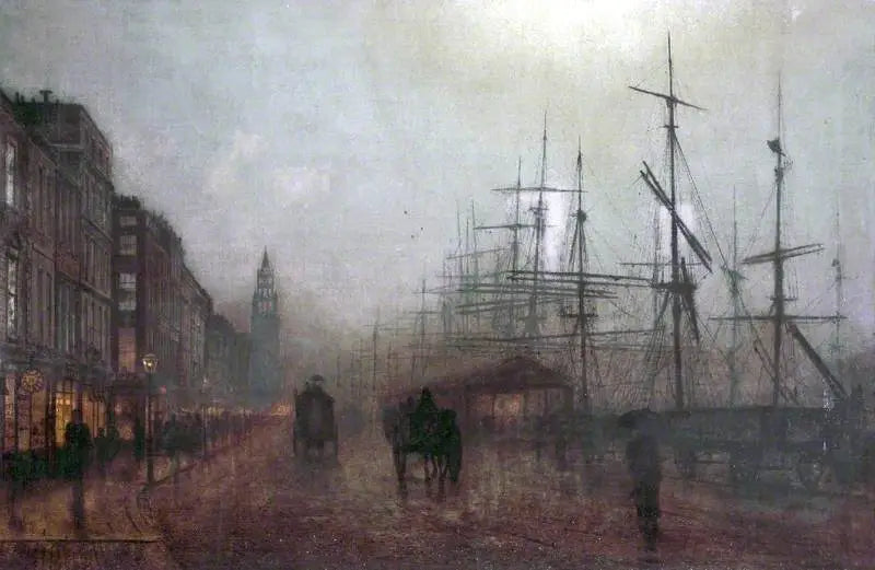 솔트하우스 독, 리버풀, 1884 - 존 애킨슨 그림샤우