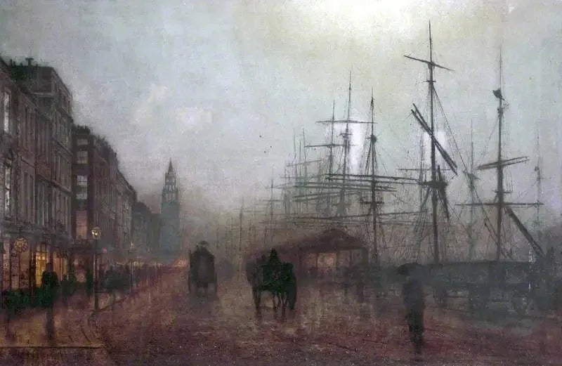 솔트하우스 독, 리버풀, 1884 - 존 애킨슨 그림샤우