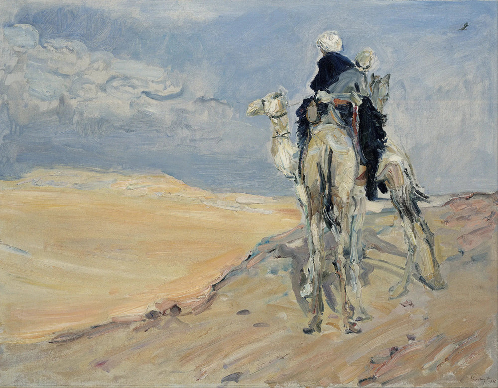 Sandstorm in the Libyan Desert - Max Slevogt image 1 tableau peint à l’huile sur toile