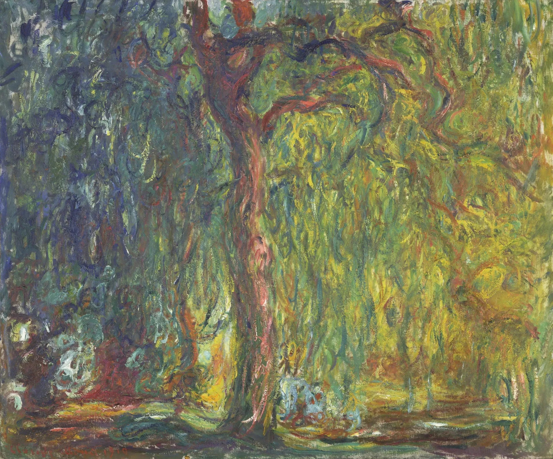 Saule pleureur - Claude Monet image 1 reproduction d’œuvre d’art à l’huile
