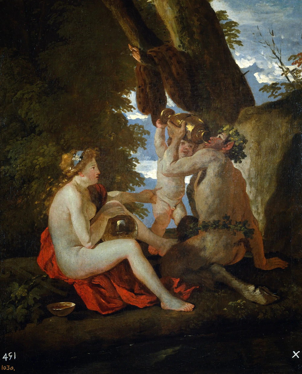 Scène bachique - Nicolas Poussin image 1 tableau peint à l’huile sur toile
