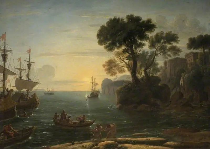 라티움에서 에네아의 상륙이 있는 해안 풍경 - 클로드 로렌

Source:
Scène côtière avec le débarquement d'Énée au Latium - Claude Lorrain