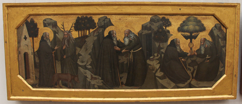 폴 드 테베와 앤토니 아바테의 삶의 장면 - 바르톨로 디 프레디