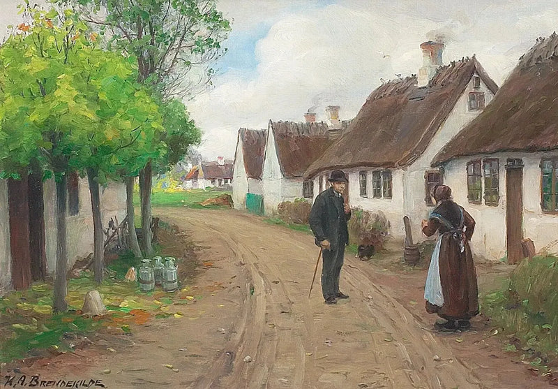 일링게 마을 풍경과 대화하는 사람들 - H. A. Brendekilde

Source:
Scène de village de Jyllinge avec des personnes qui parlent. - H. A. Brendekilde