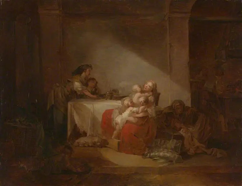 Scène d’intérieur - Jean-Honoré Fragonard - Alpha Reproduction