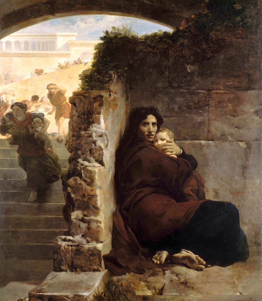 Scène du Massacre des Innocents - Léon Cogniet image 1 tableau peint à l’huile sur toile