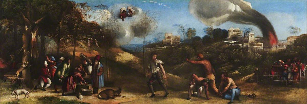 Scènes de l'Énéide : Les Jeux siciliens - Dosso Dossi image 1 reproduction réalisée par Alpha Reproduction