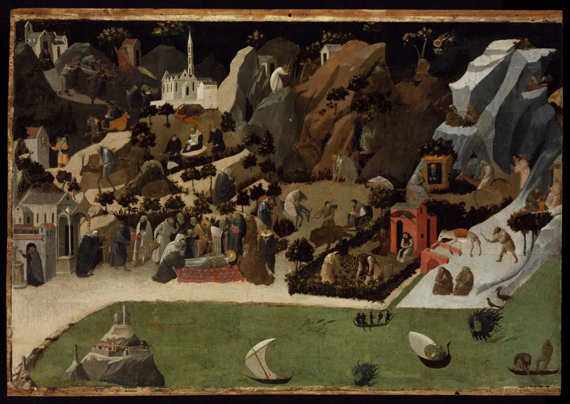 사막의 아버지들의 삶의 장면들 (테바이데) - 프라 안젤리코

Source:
Scènes de la vie des Pères du désert (Thébaïde) - Fra Angelico