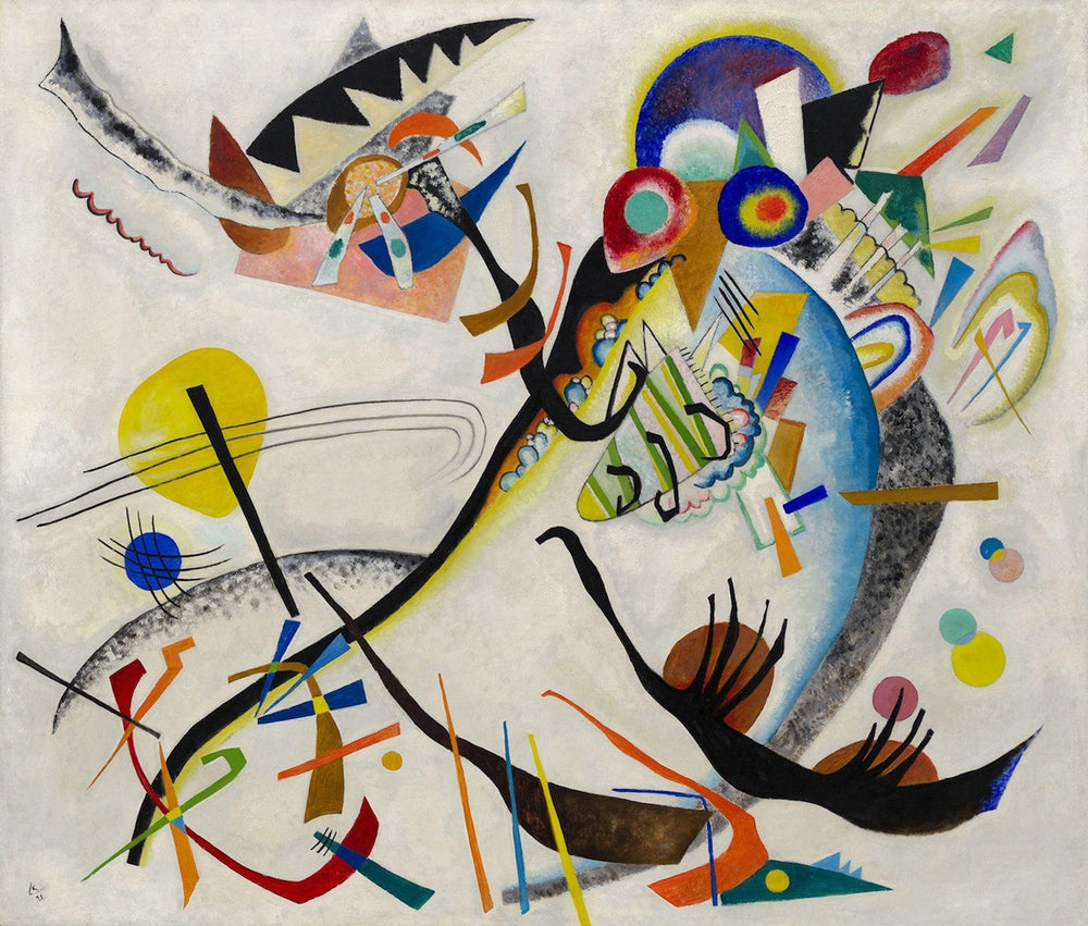 Segment bleu - Vassily Kandinsky image 1 copie de tableau peinte à la main