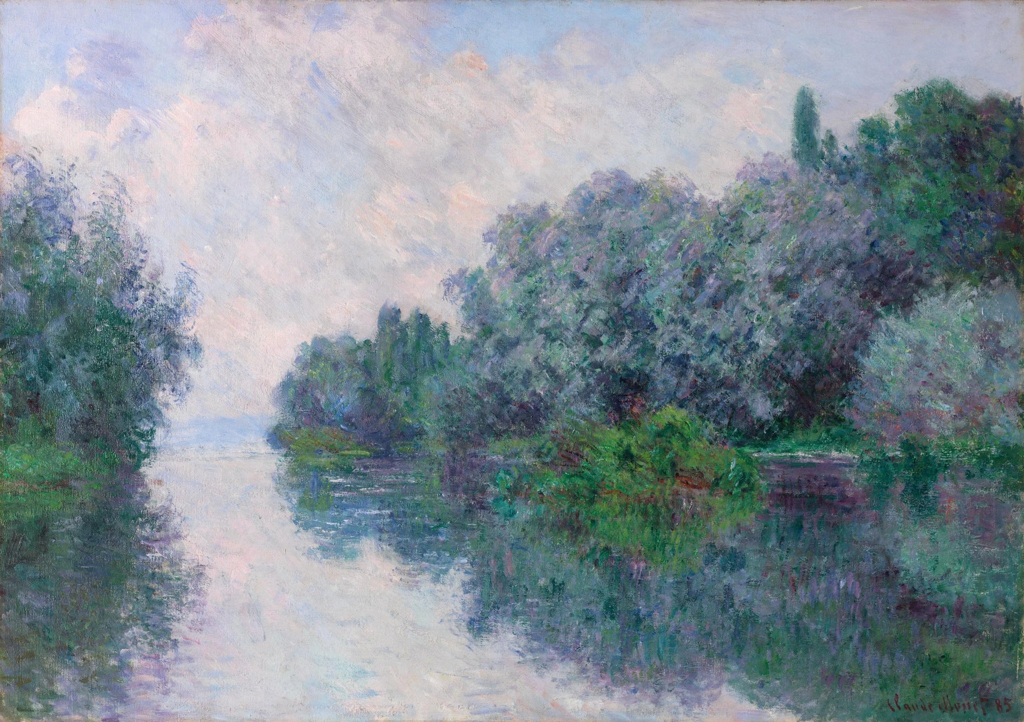 La Seine à Giverny W1007 par Claude Monet, RISD Museum