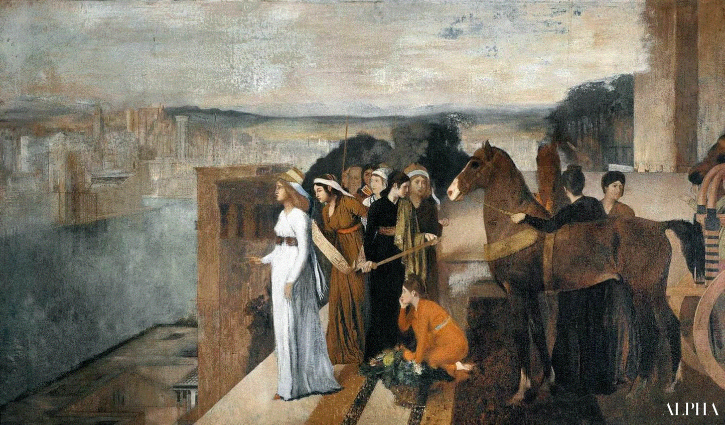 세미라미스가 바빌론을 건설하는 모습 - 에드가 드가 - 고급 그림 및 회화 복제본