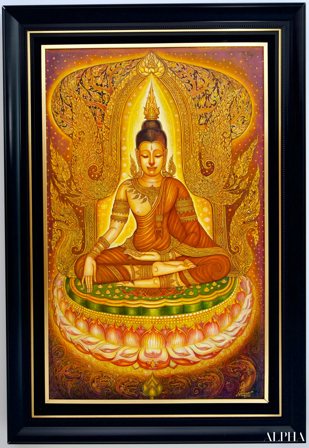 Serenity of the Buddha - Siwakorn | 80 x 130 cm Reproductions de tableaux à la peinture à l’huile