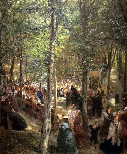 코젠 근처의 너도밤나무 숲에서의 설교 - 아돌프 폰 멘젤

Source:
Sermon dans la hêtraie près de Kösen - Adolph von Menzel