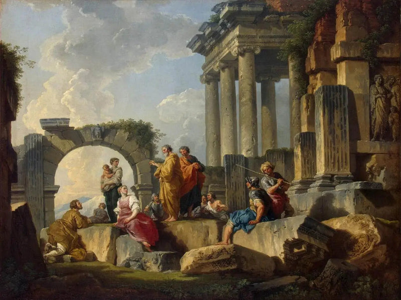 성 바울의 설교가 폐허 속에서 - 조반니 파올로 파니니

Source:
Sermon de saint Paul au milieu des ruines - Giovanni Paolo Panini
