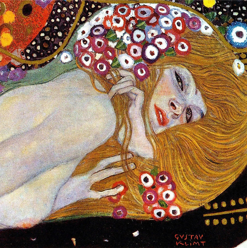 🐍 물뱀 II (세부) – 구스타프 클림트 (1904–1907)